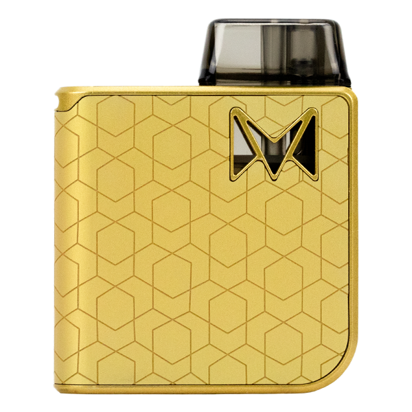 A luxurious collection of award winning pod systems for vaping, available here in Gold Alloy