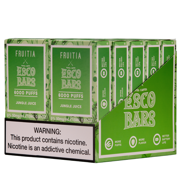 Jungle Juice Jungle Juice Fruitia X Esco Bar 6000 Puff Vape 10pk