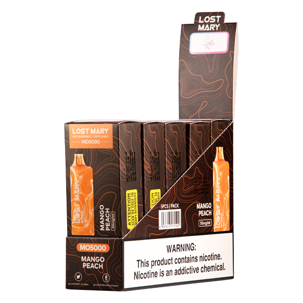 Mango Peach Lost Mary MO5000 Vape 10pk