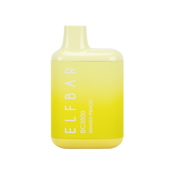 Mango Peach Elf Bar 3500 Puff Rechargeable Disposable Vape Device