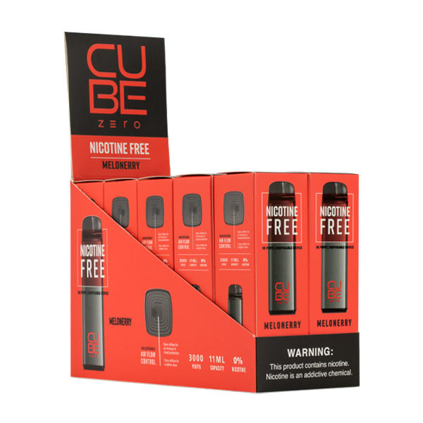 Melonerry Cube Zero disposable vape flavor 10-pack