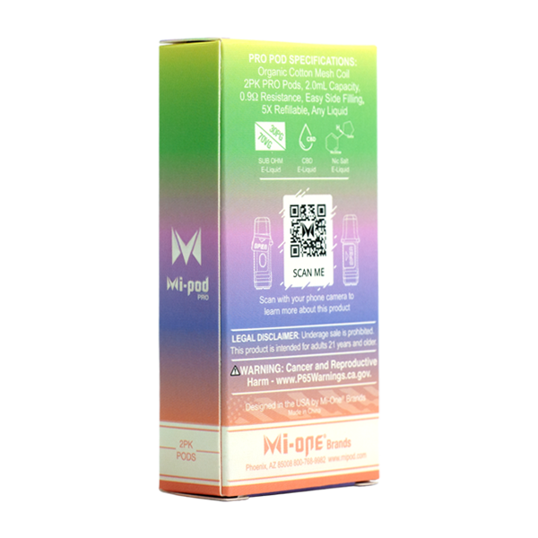 Browse the mi-pod online vape shop for colored replacement pods for vape pens