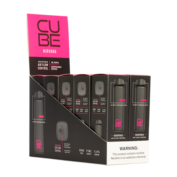 Cube Nirvana disposable vape flavor 10-pack