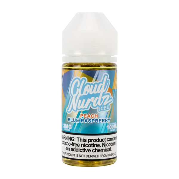 Iced Peach Blue Raspberry Cloud Nurdz E-Juice