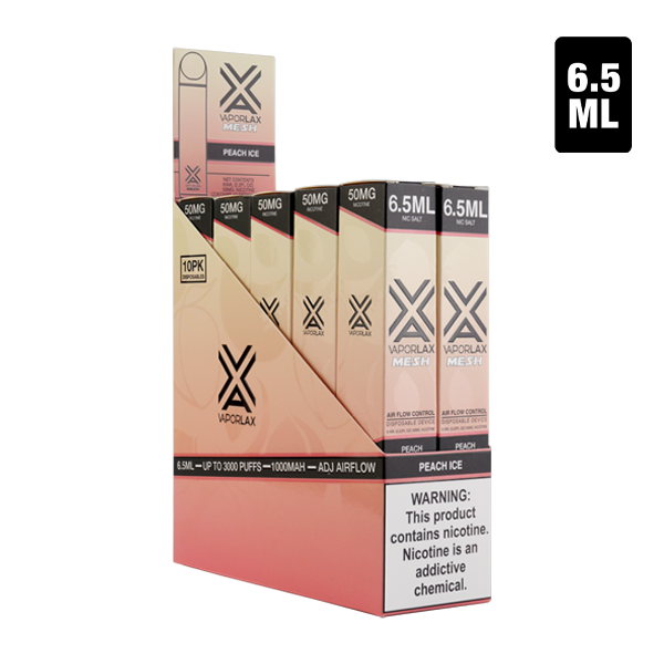 Best Peach Ice Disposables by VaporLax Mesh