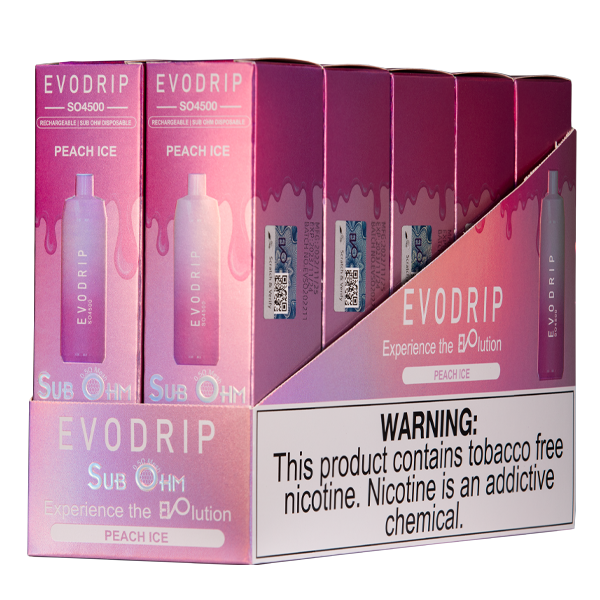 Peach Ice EVODRIP Vape 10pk