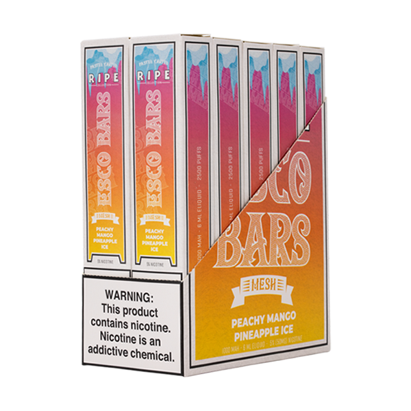 Peachy Mango Pineapple Ice Esco Bars Vape Bundle Deal