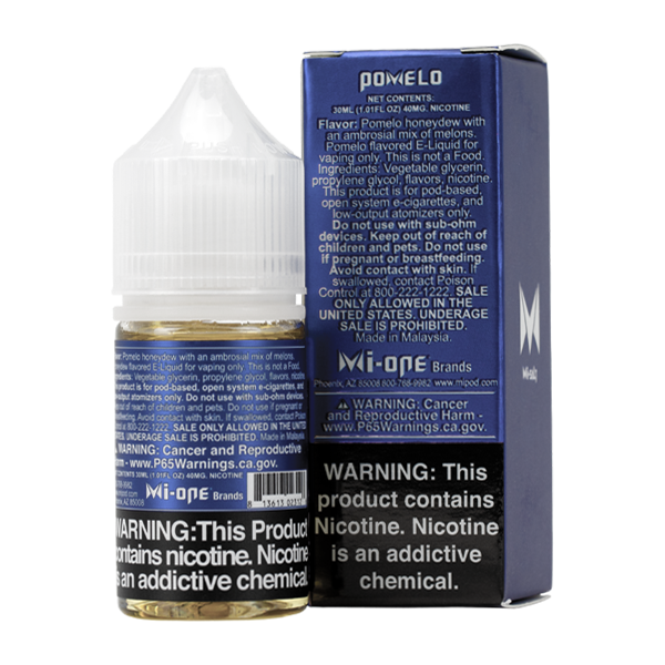 A best selling fruity flavored vape juice, Honeydew Mi-Salts made with nicotine salts