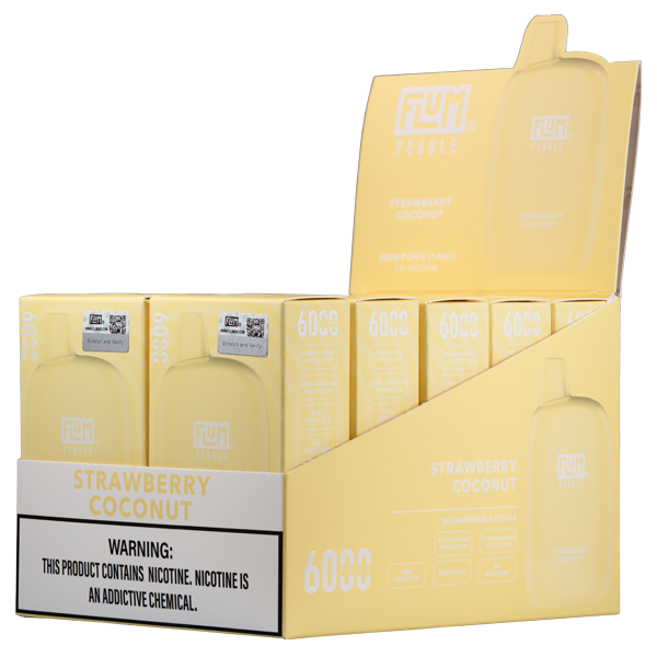 Strawberry Coconut Flum Pebble Vape 10pk