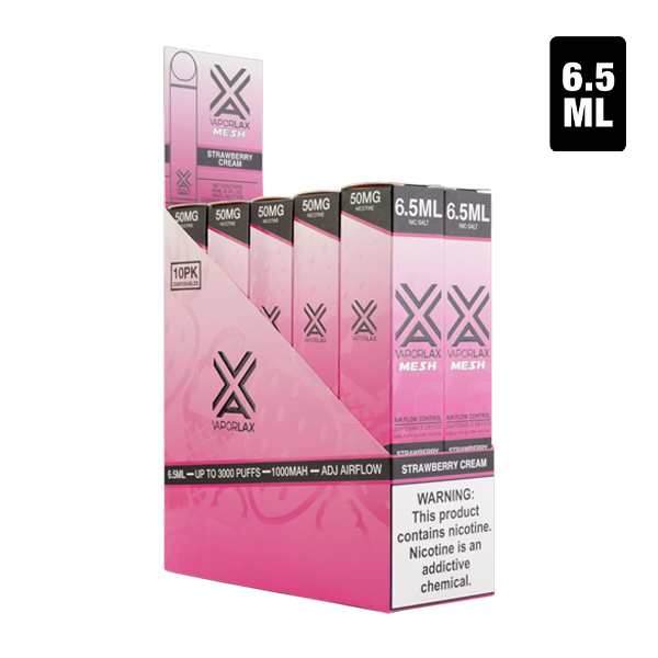 Strawberry Cream Vape by VaporLax Mesh