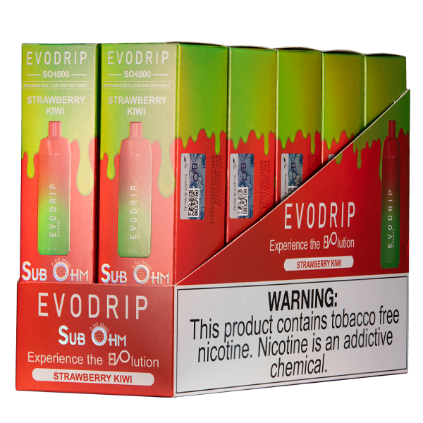 Strawberry Kiwi Evodrip Vape 10pk