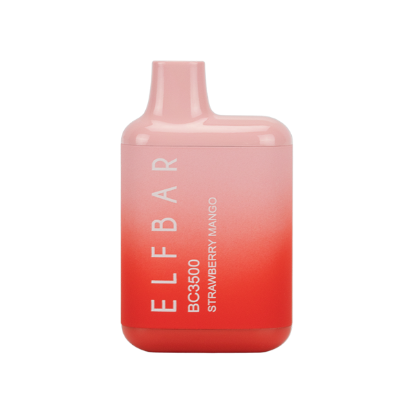 Strawberry Mango Elf Bar 3500 Puff Rechargeable Disposable Vape Device