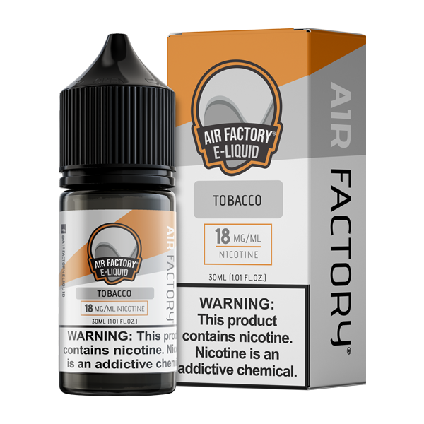 Shop one of our best-selling tobacco vape juice flavors with Tobacco e-liquid by Air Factory