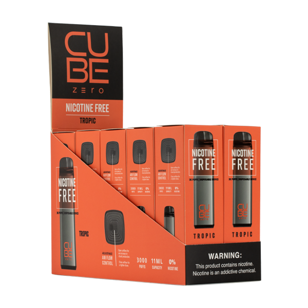 Tropic Cube Zero Disposable Vape 3000 puff vape 10-pack