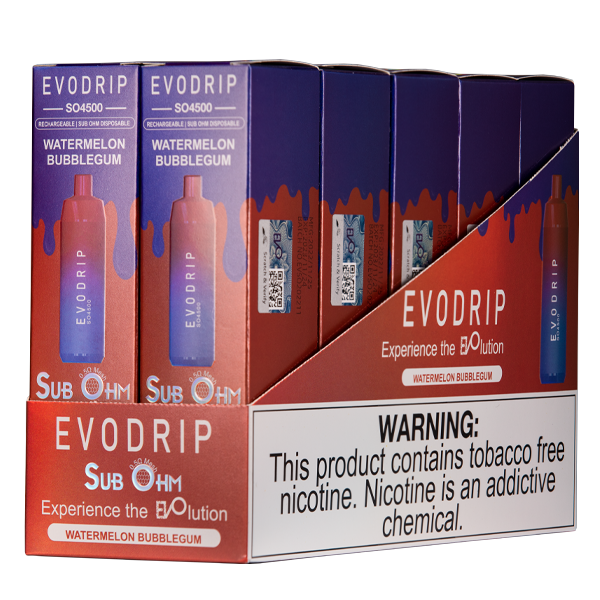 Watermelon Bubblegum EVODRIP Vape 10pk