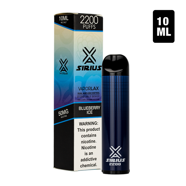 The best tasting sweet Blueberry ice disposable vape pen, available in vape shops near you