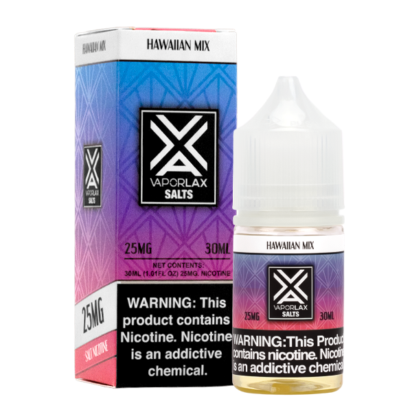 VAPORLAX Hawaiian Mix Nicotine Salts 30mL · 25mg & 50mg – Mi-One Brands