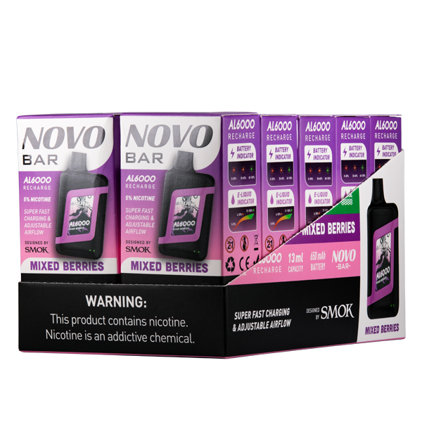 Mixed Berries SMOK Novo Bar AL6000 10-pack