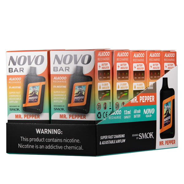 Mr. Pepper SMOK Novo Bar AL6000 10-Packs