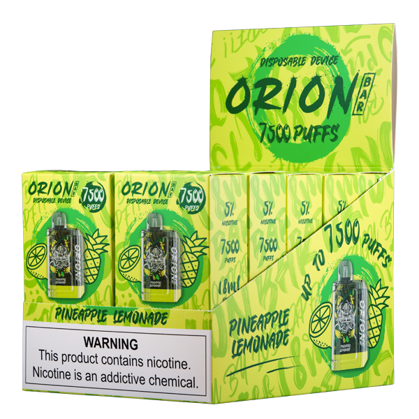 Pineapple Lemonade Orion Bar 7500 Vape 10 Pack