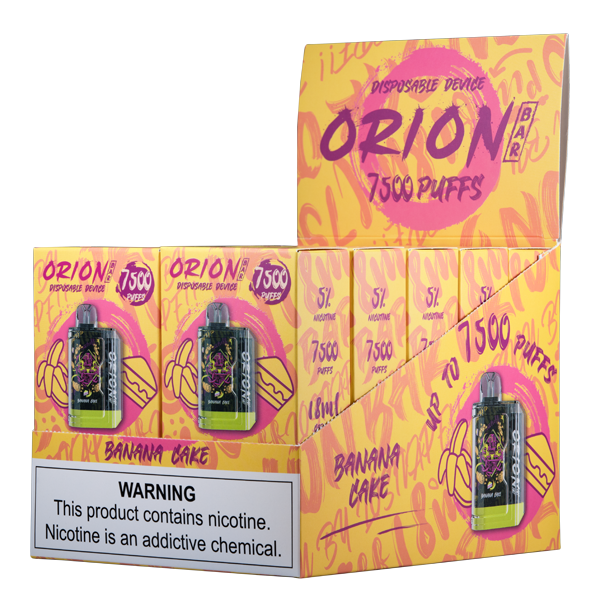 Banana Cake Orion Bar 7500 Puff Vape 10 pack