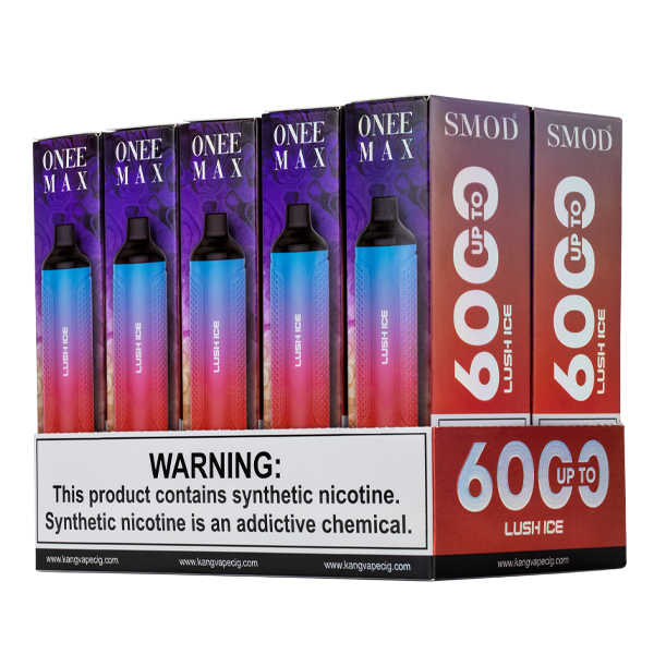 Lush Ice SMOD Onee Max Kangvape 6000 Puff Vape 10-Pack
