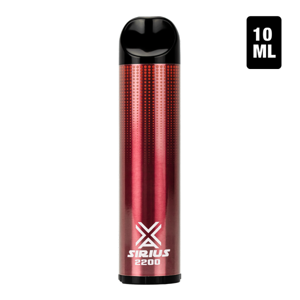 A bulk disposable vape pen with 2200 puffs, the Tropical Punch flavored Sirius 2200