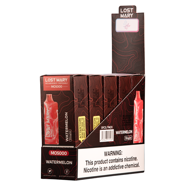Watermelon Lost Mary MO5000 Vape 10pk