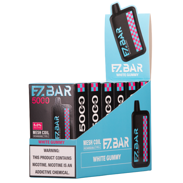 White Gummy EZBAR 5000 10-Pack