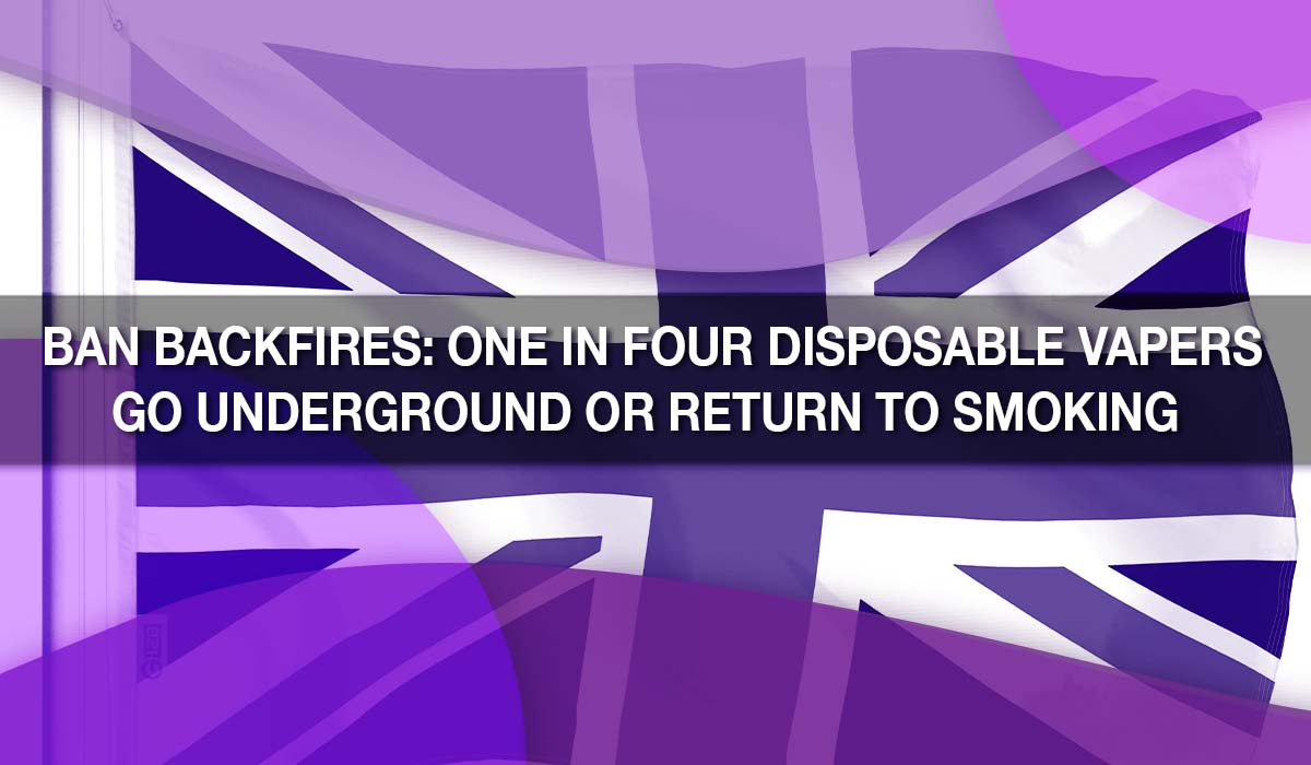 Ban Backfires: One in Four Disposable Vapers Go Underground or Return to Smoking 