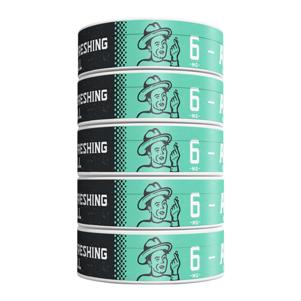 5 pack of 6mg Refreshing Chill ALP Pouches