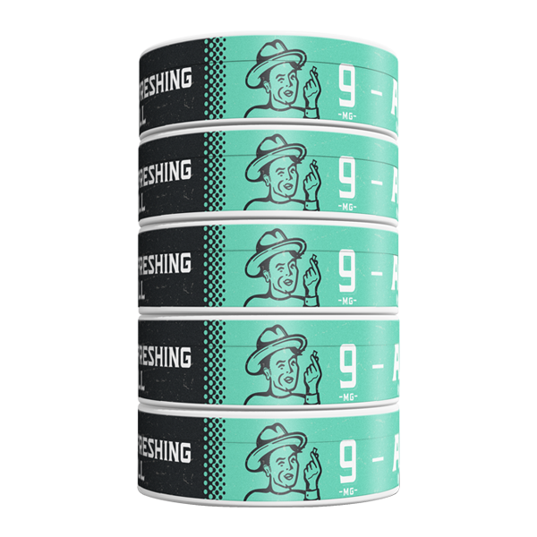 5 pack of 9mg Refreshing Chill ALP Pouches