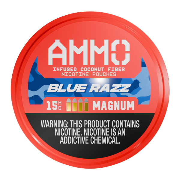 Blue Razz AMMO Pouches 15mg