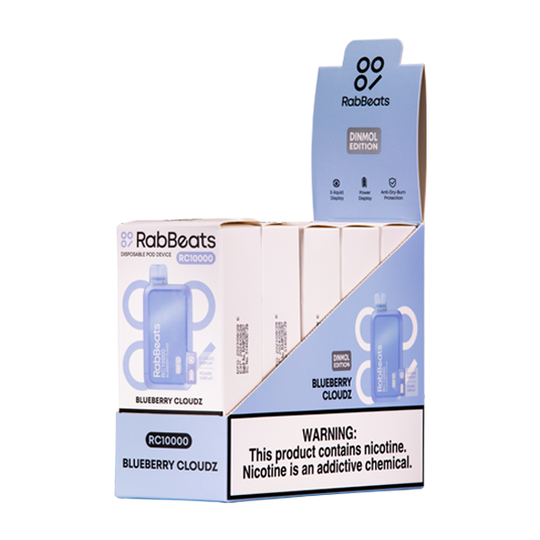 Blueberry Clouds  Rabbeats RC10000 Vape 5-Pack