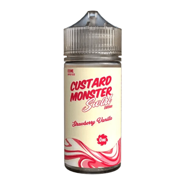 Strawberry Vanilla MONSTER LABS Custard Monster ZERO Nicotine 100ml