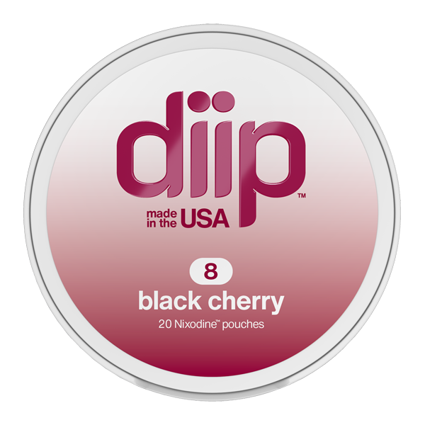 8 Black Cherry DIIP Reset Nixodine Pouches