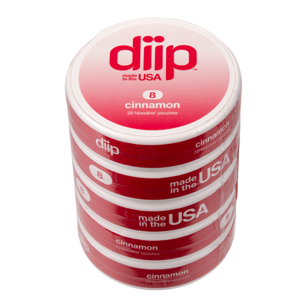 Roll of 8 Cinnamon DIIP Reset Nixodine Pouches
