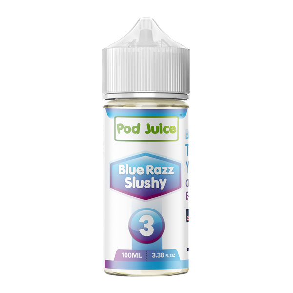 Blue Razz Slushy POD JUICE Nixodine 100ml 3