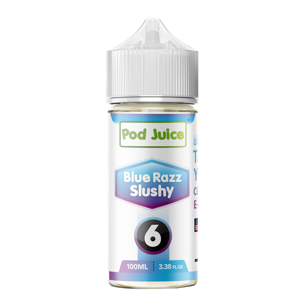 Blue Razz Slushy POD JUICE Nixodine 100ml 6