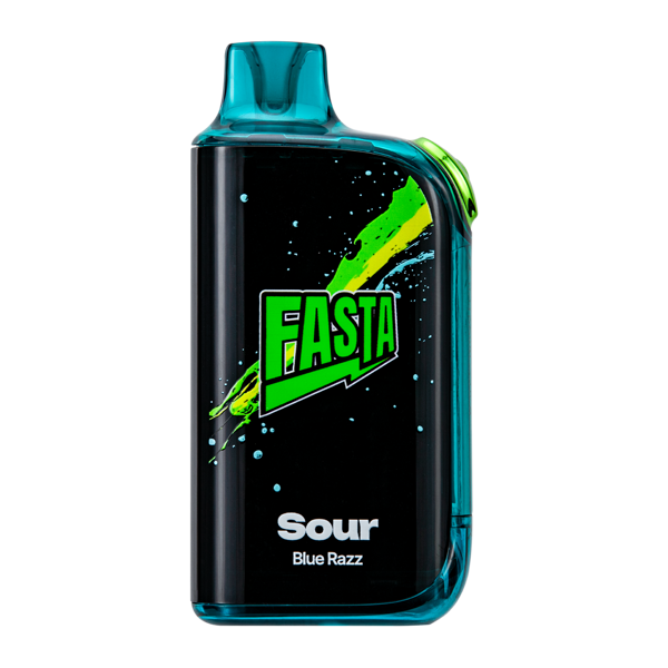 Sour Blue Razz FASTA Burrst 35000 Vape