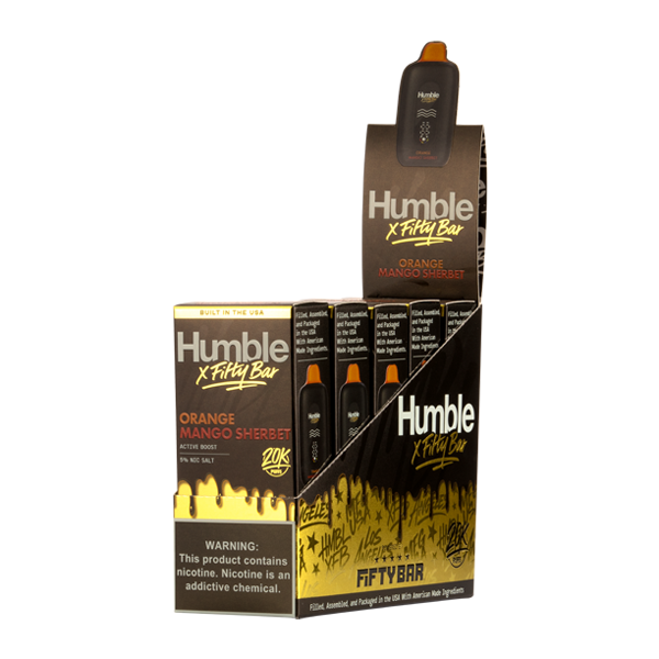 Orange Mango Sherbet HUMBLE X Fifty Bar 20K Vapes