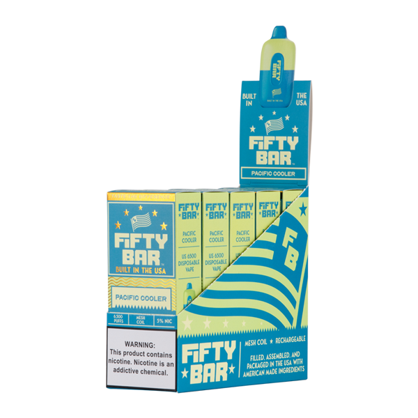 Pacific Cooler Fifty Bar Vape 5-Pack