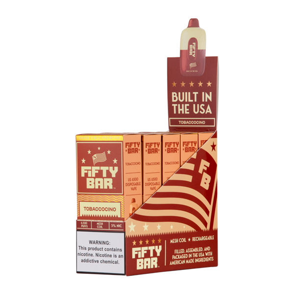 Tobaccocino Fifty Bar Vape 5-Pack