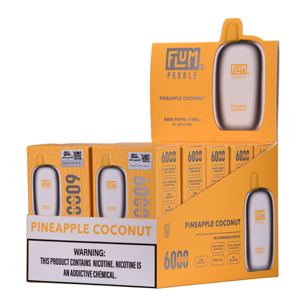 Pineapple Coconut Flum Pebble Disposable Vape 10-Pack