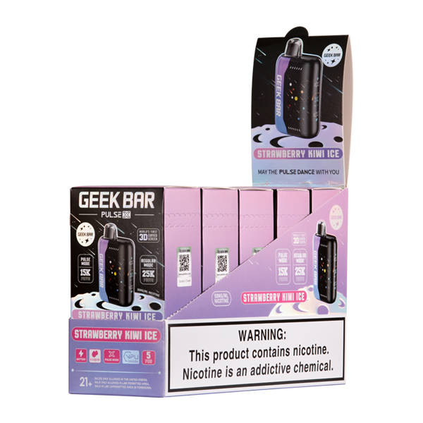 Strawberry Kiwi Ice Geek Bar Pulse X 25K Strawberry Kiwi Ice Geek Bar Pulse X 25K