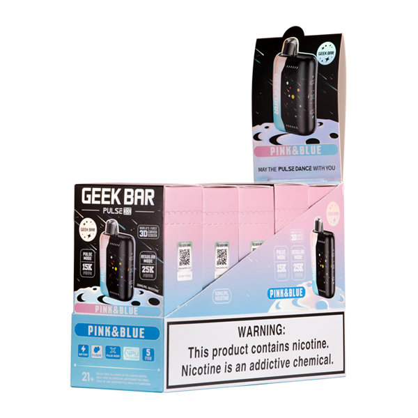 Geek Bar Pulse X 25k SOUR PINK DUST (PLATINUM EDITION Pink & Blue Geek Bar Pulse X 25k Puff Geek Bar Pulse X 25k SOUR PINK DUST (PLATINUM EDITION Pink & Blue Geek Bar Pulse X 25k Puff