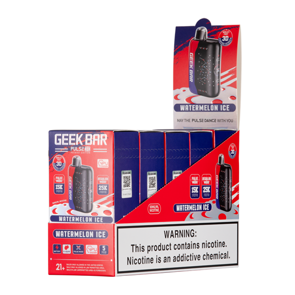 Watermelon Ice Geek Bar Pulse X (Patriot Edition) 5 Pack