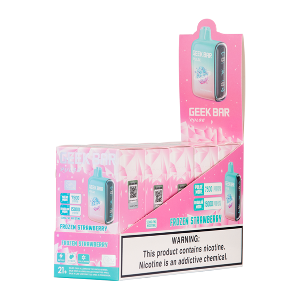 Frozen Strawberry Geek Bar Pulse Vape 5 Pack