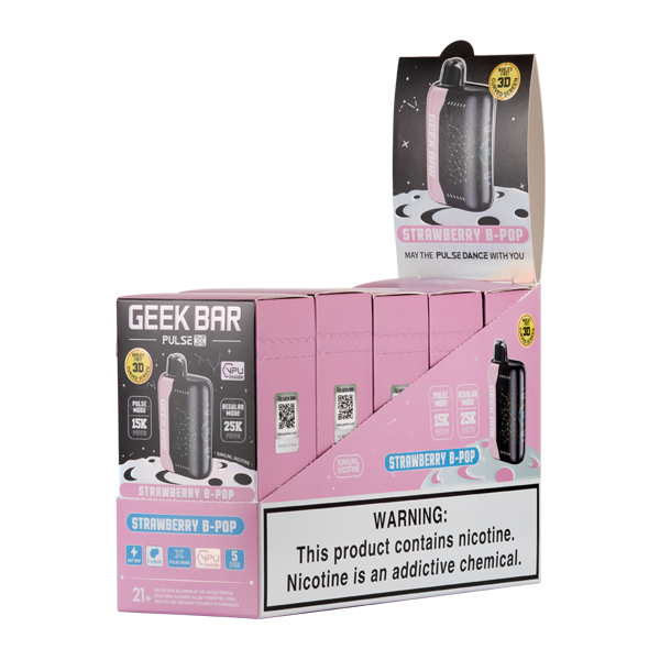 Strawberry Pop Geek Bar Pulse X 25k 5-Pack