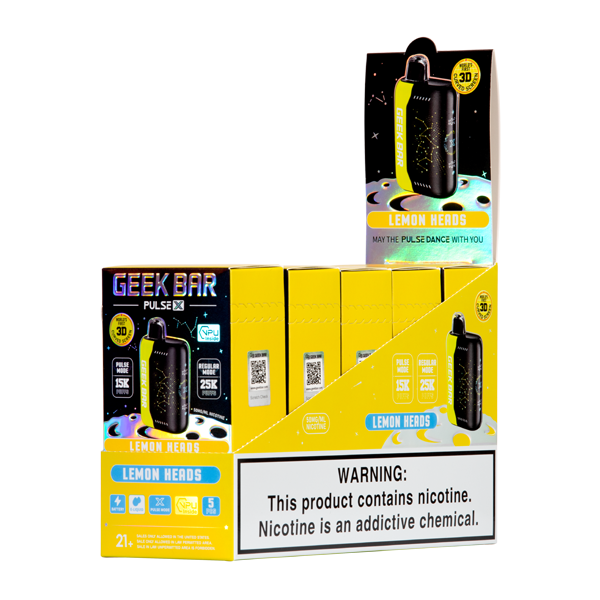 Lemon Heads Geek Bar Pulse X Vape 5 pack